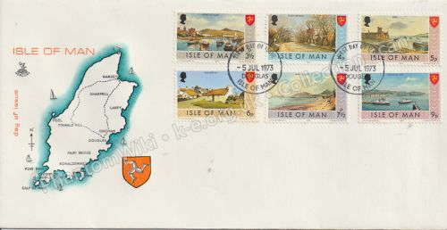 Pictorial definitives — 3½p to 9p — Mercury cover