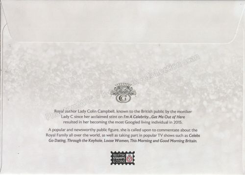 Reverse of HM Queen Elizabeth II — 70th Anniversary of the Accession to the Throne — Lady Colin Campbell signed edition