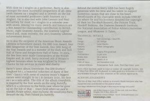 Sir Barry Gibb information card — reverse