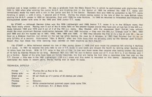 The Tourist Trophy Motor Cycle Races — reverse