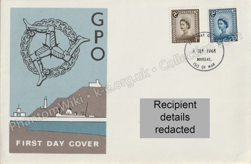 Queen Elizabeth II regional definitives — 4d and 5d — GPO cover